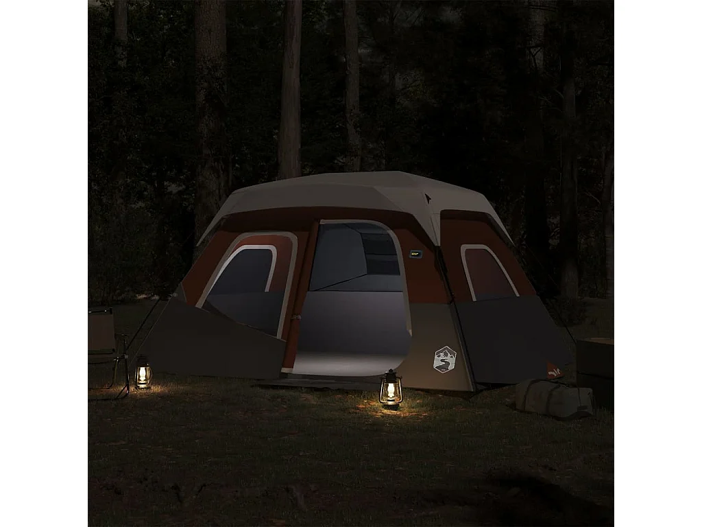 Tonnelle -Tente familiale avec LED 6 personnes à dégagement rapide FR464710