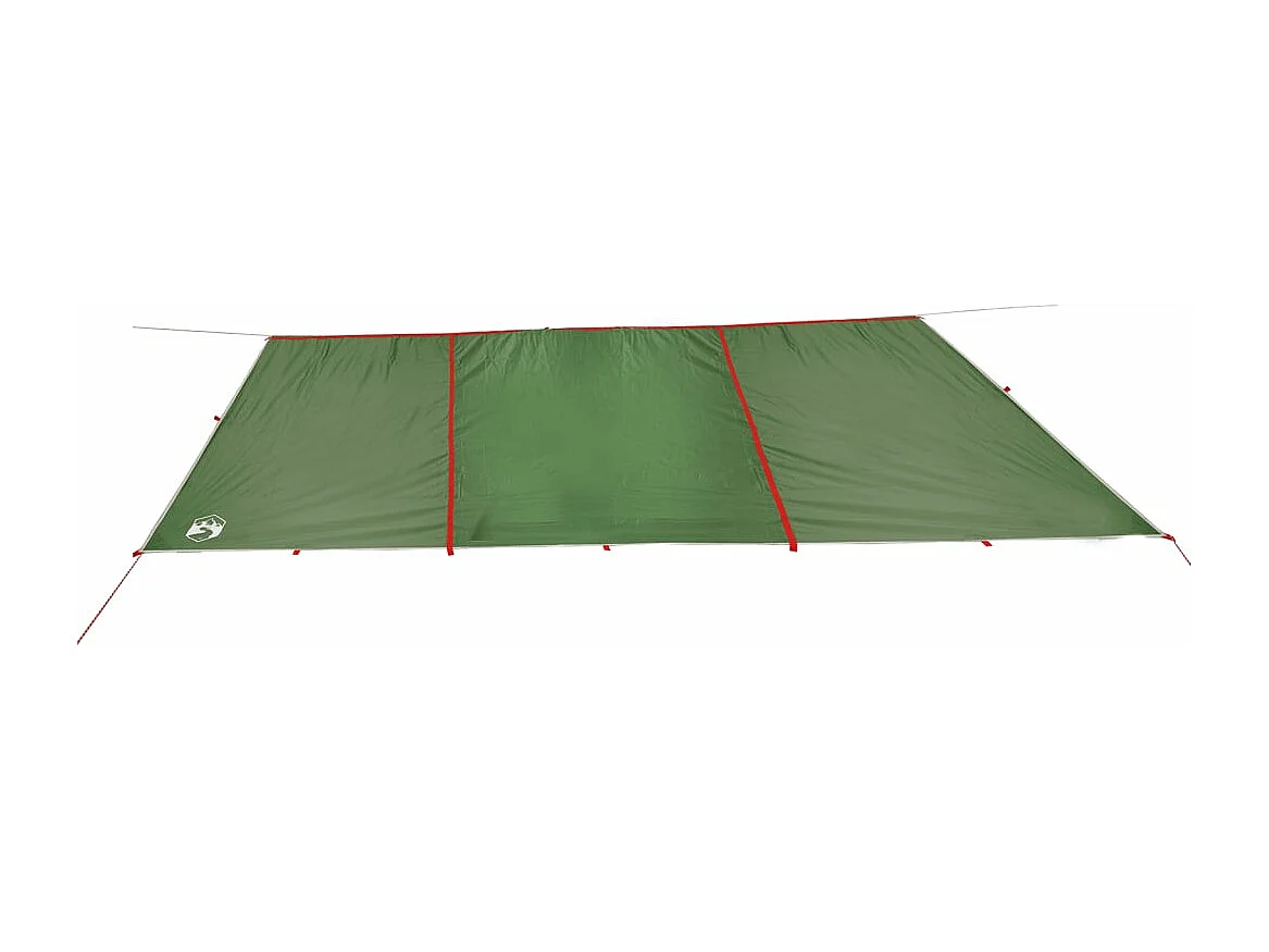 Lona de campismo 420x440 cm impermeável verde PT960831