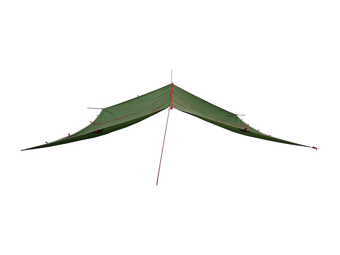 Lona de campismo 420x440 cm impermeável verde PT960831