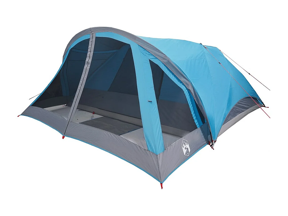Tonnelle -Tente de cabine familiale 6 personnes bleu imperméable FR343586