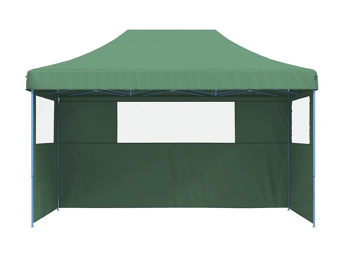 Tenda p/ festas pop-up dobrável com 3 paredes laterais verde PT941208