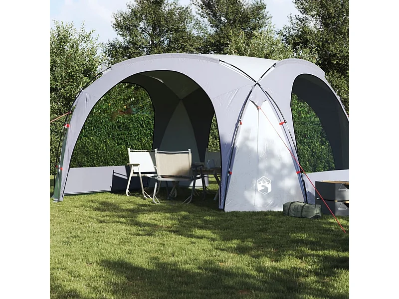 Tenda de festas impermeável branco e cinzento PT827520