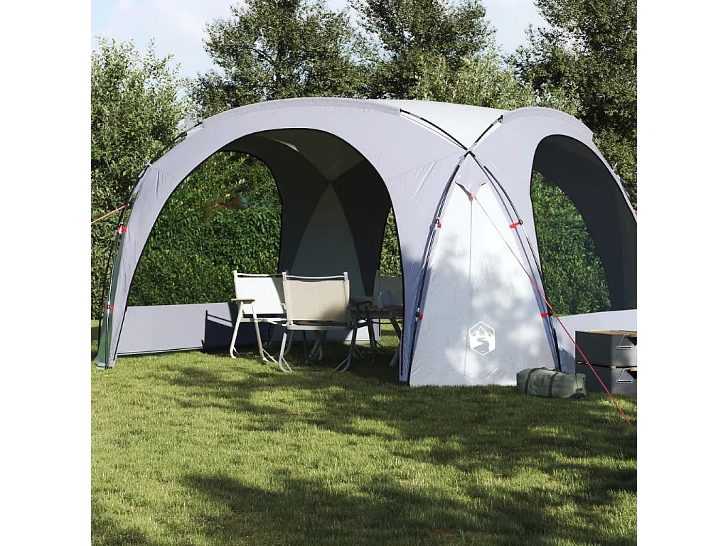 Tenda de festas impermeável branco e cinzento PT827520
