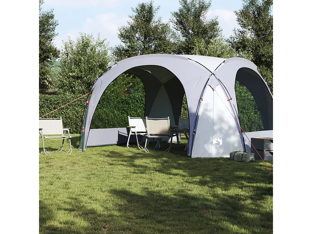 Tenda de festas impermeável branco e cinzento PT827520