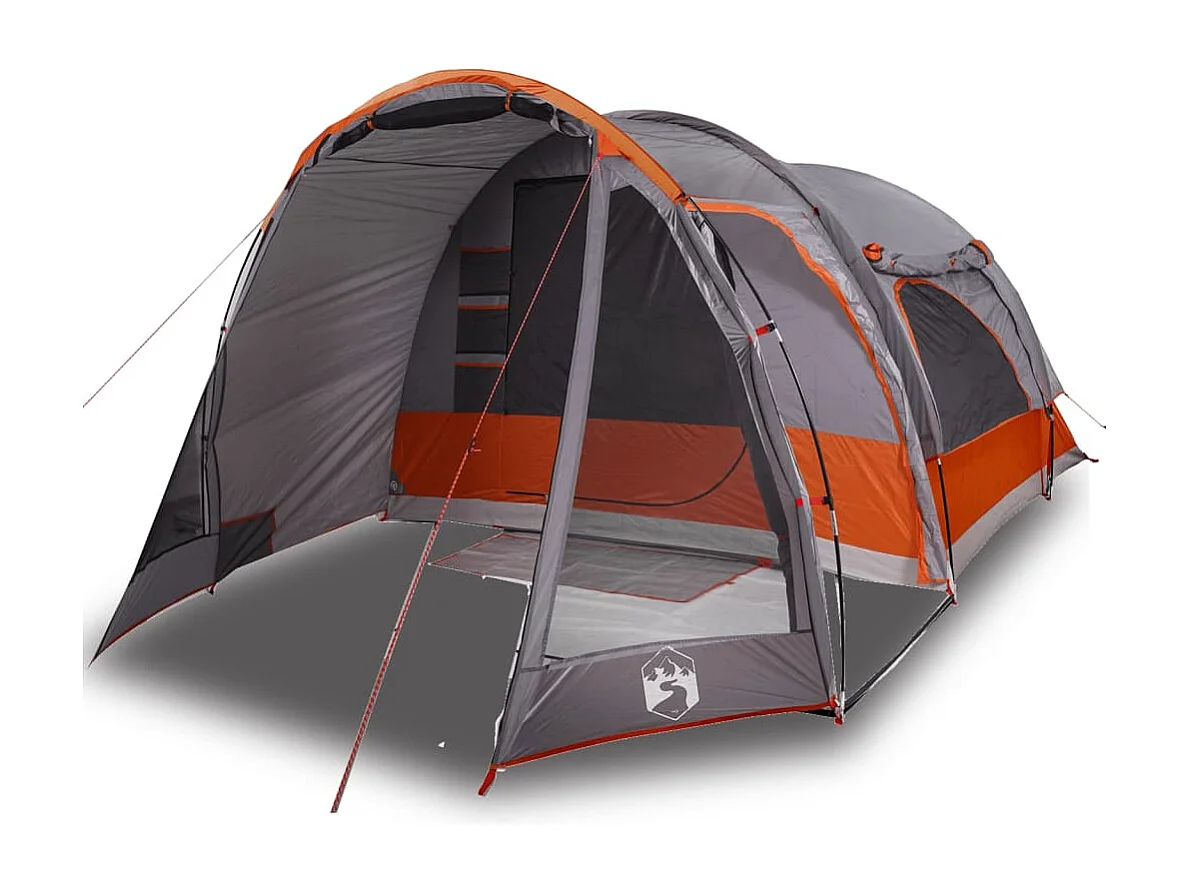 Tonnelle -Tente familiale 6 personnes orange imperméable FR538794