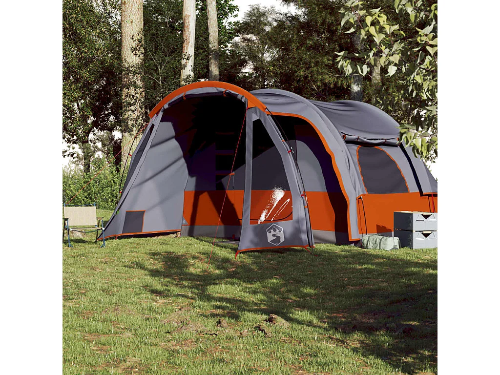 Tienda de campaña familiar para 6 personas impermeable gris ES676795