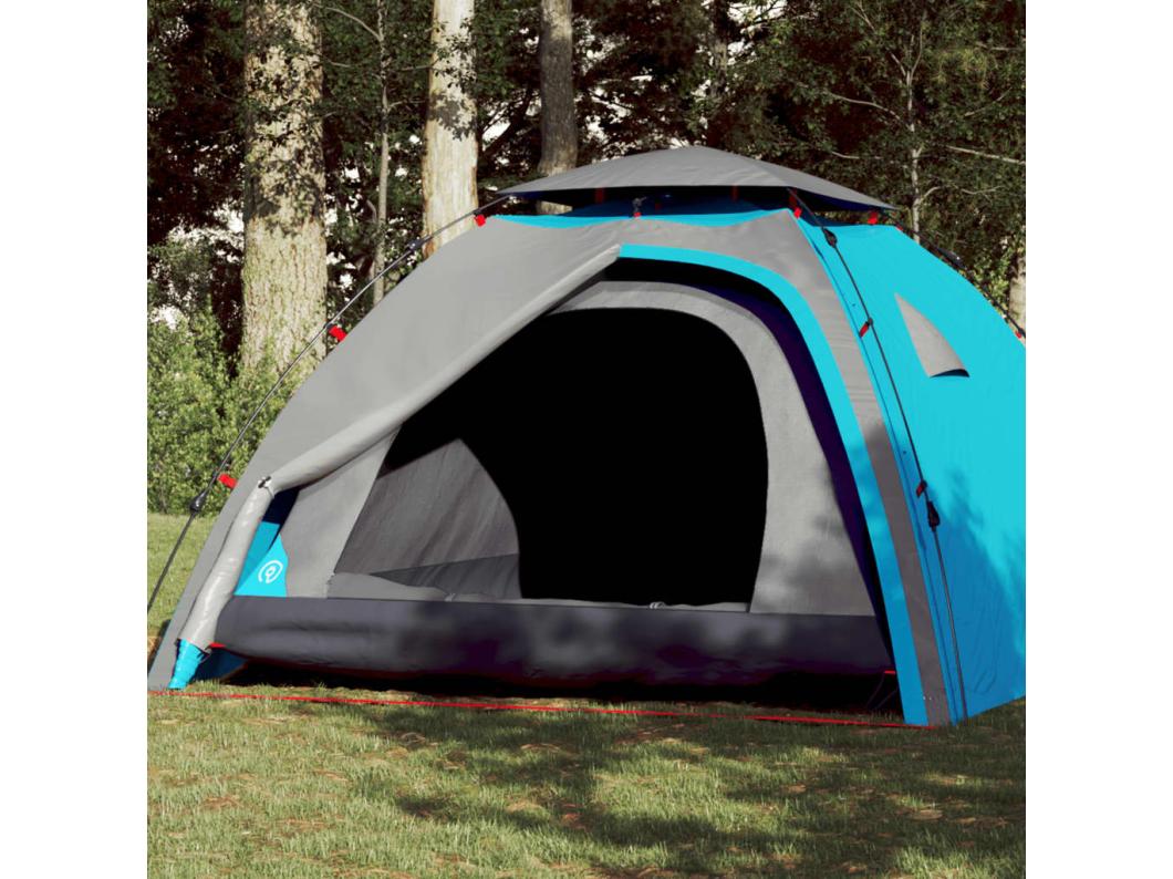 Koepeltent 4-persoons snelontgrendeling blauw BE858828