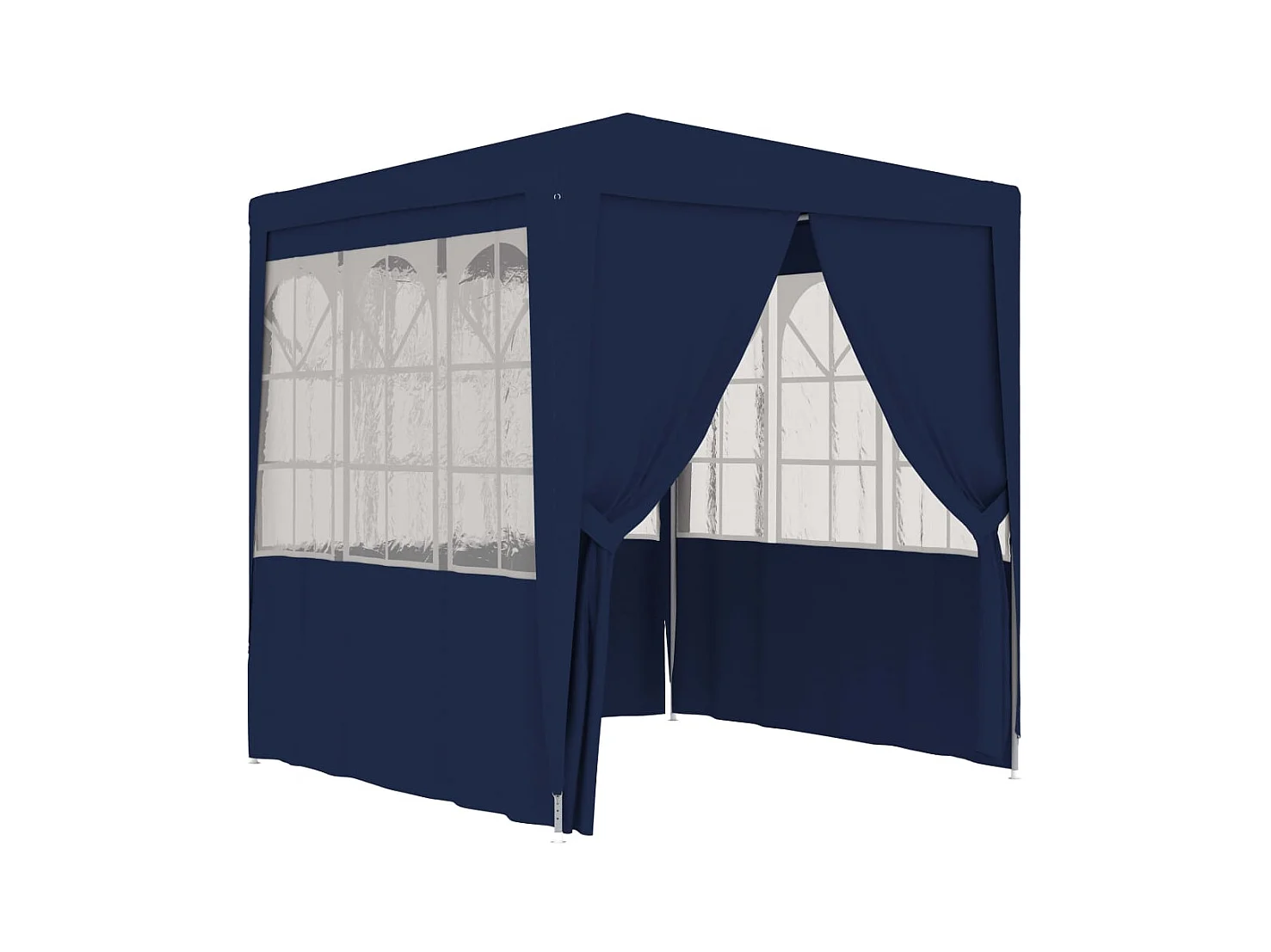 Tonnelle -Tente de réception avec parois latérales 2,5x2,5 m Bleu 90 g/m² FR997418