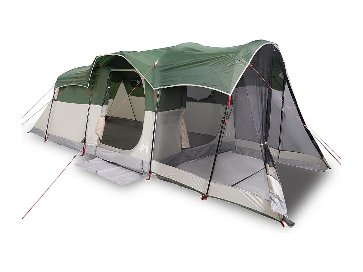Tonnelle -Tente familiale tunnel 8 personnes vert imperméable FR769077