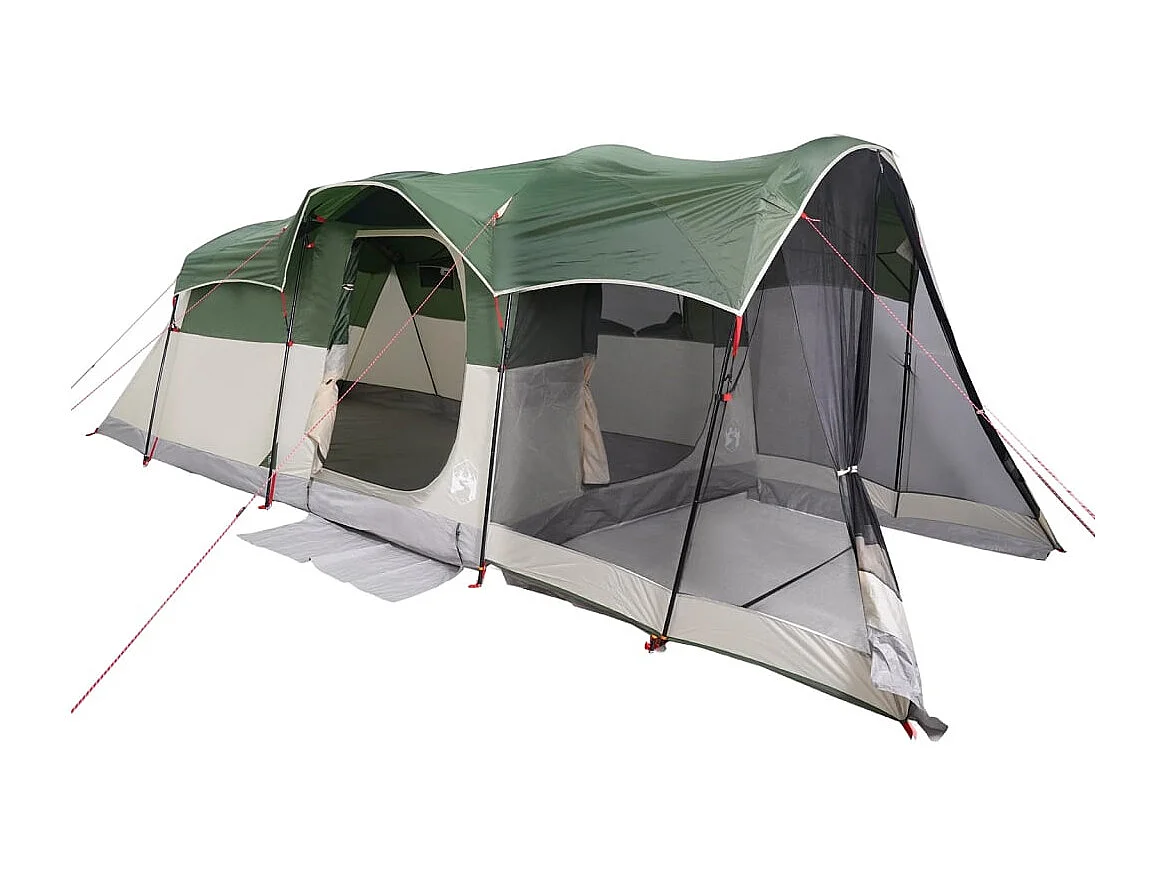 Tonnelle -Tente familiale tunnel 8 personnes vert imperméable FR769077