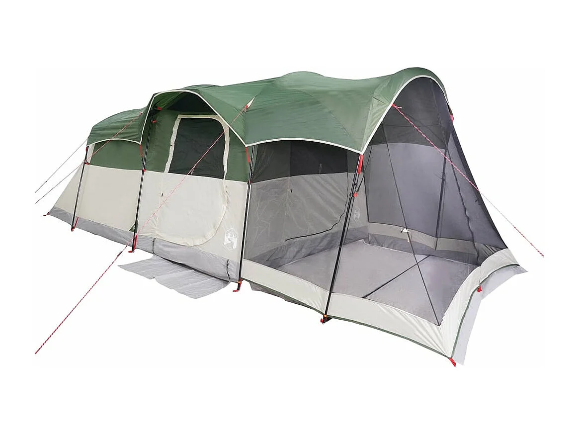 Tonnelle -Tente familiale tunnel 8 personnes vert imperméable FR769077