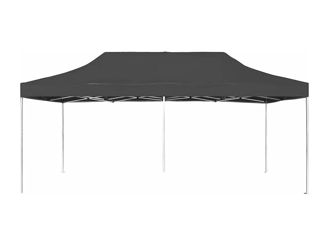 Carpa plegable profesional de aluminio antracita 6x3 m ES905244