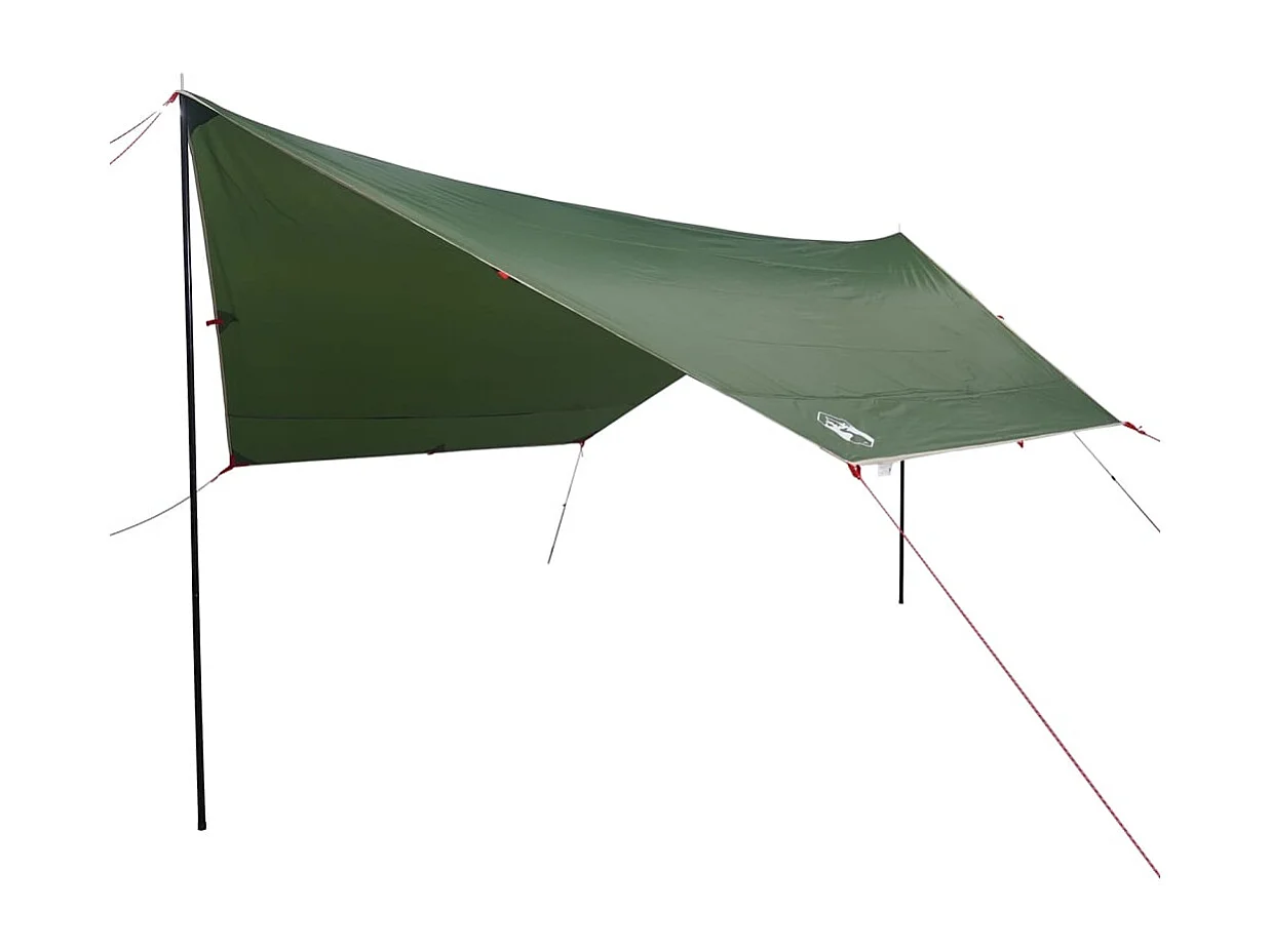 Tonnelle- Bâche de camping vert 430x380x210 cm imperméable FR388170