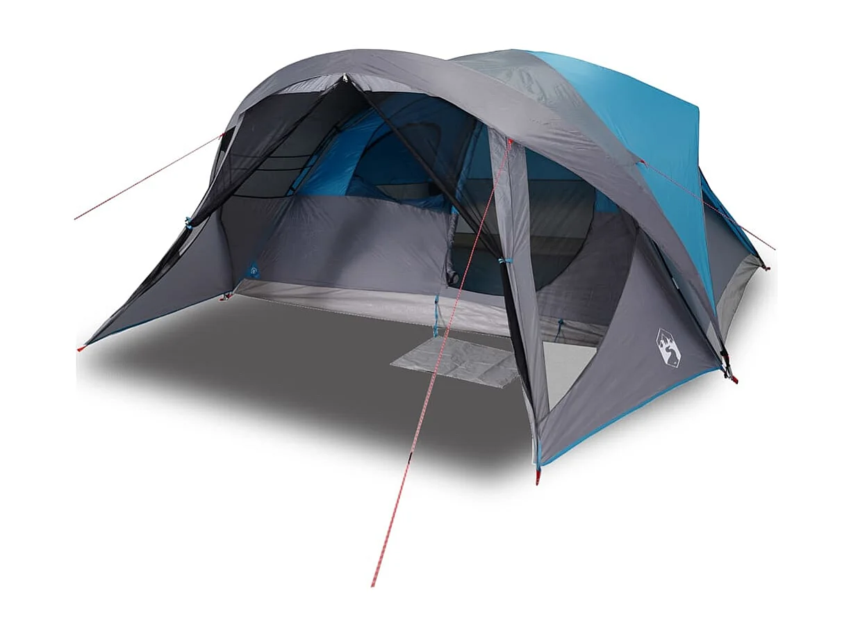 Tonnelle -Tente de cabine familiale 6 personnes bleu imperméable FR148634