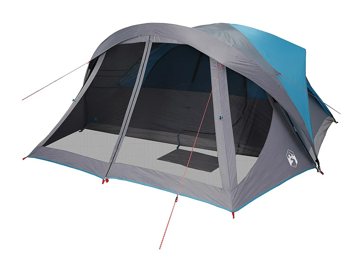 Tonnelle -Tente de cabine familiale 6 personnes bleu imperméable FR148634