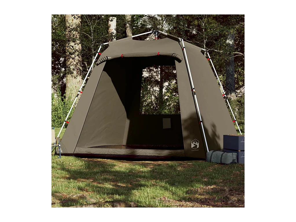 Tonnelle -Tente de pêche 4 personnes vert olive libération rapide FR219844