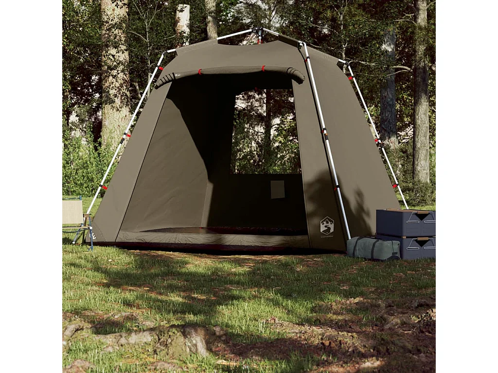 Tonnelle -Tente de pêche 4 personnes vert olive libération rapide FR219844