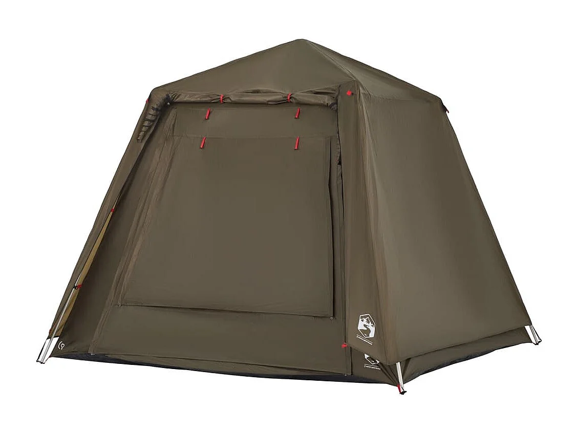 Tonnelle -Tente de pêche 4 personnes vert olive libération rapide FR219844