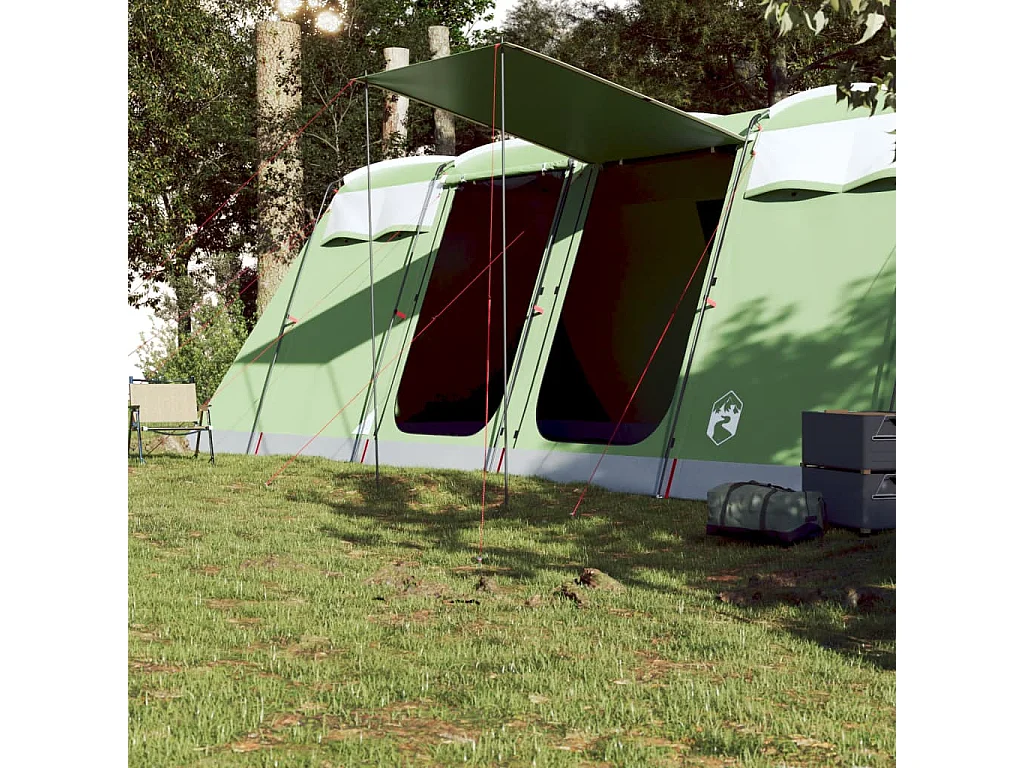 Tonnelle -Tente familiale tunnel 10 personnes vert imperméable FR938450