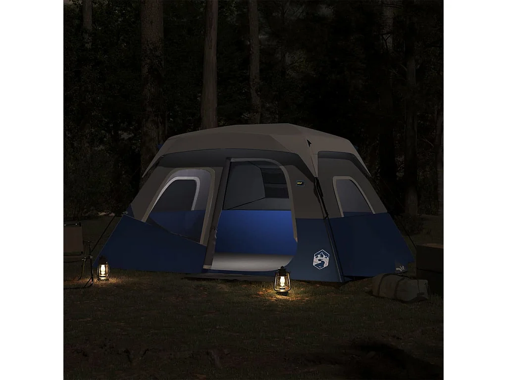 Tonnelle -Tente familiale avec LED 6 personnes libération rapide FR435743