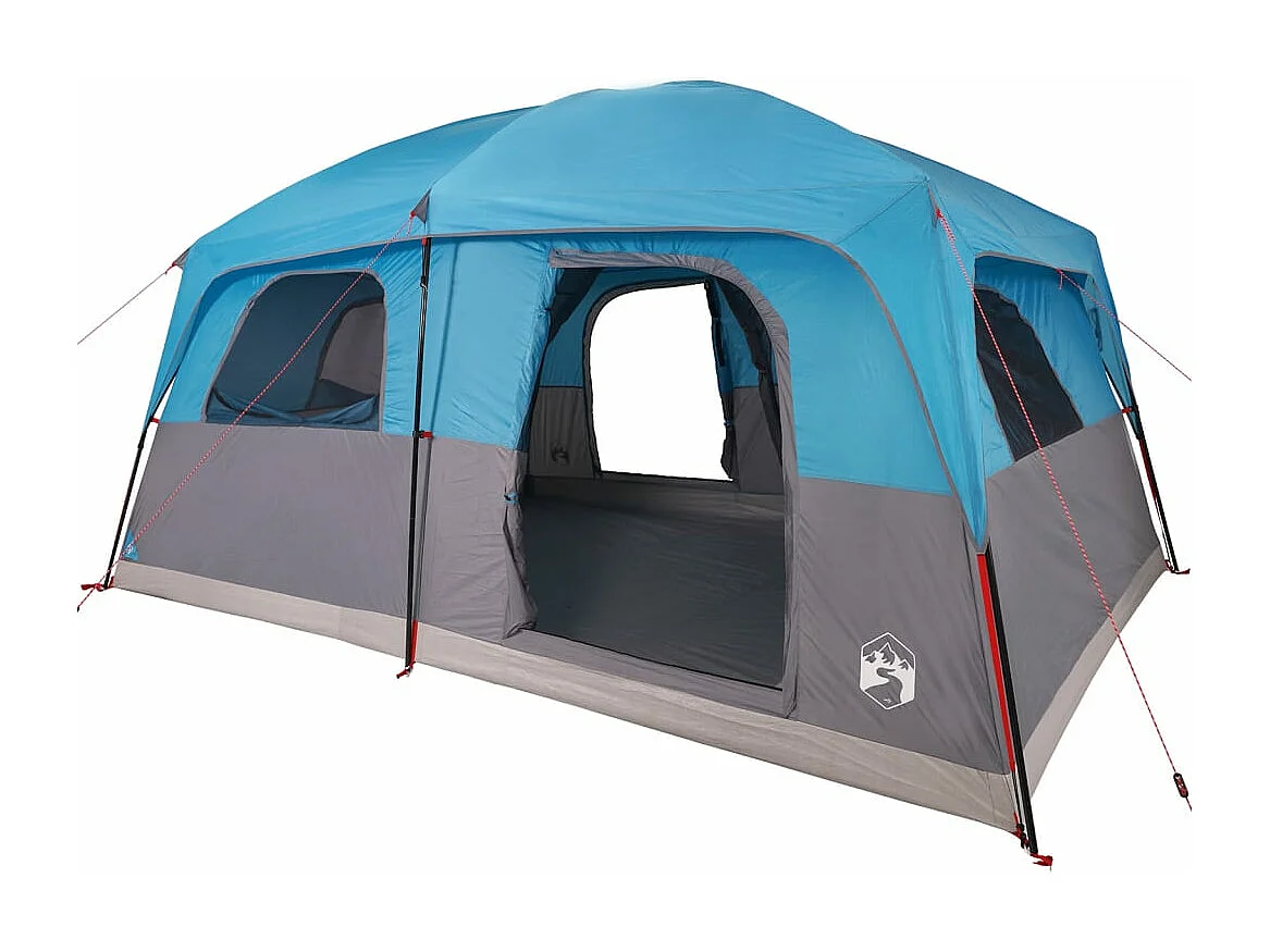 Tonnelle -Tente de cabine familiale 10 personnes bleu imperméable FR939289