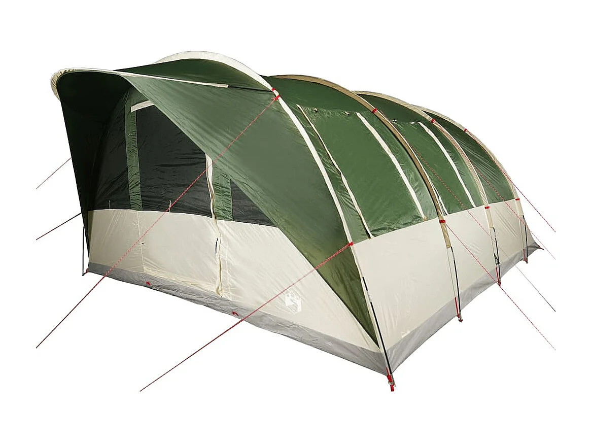 Tenda familiar túnel para 7 pessoas impermeável verde PT932358