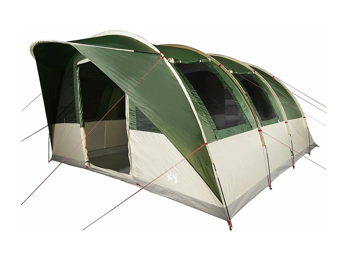 Tenda familiar túnel para 7 pessoas impermeável verde PT932358