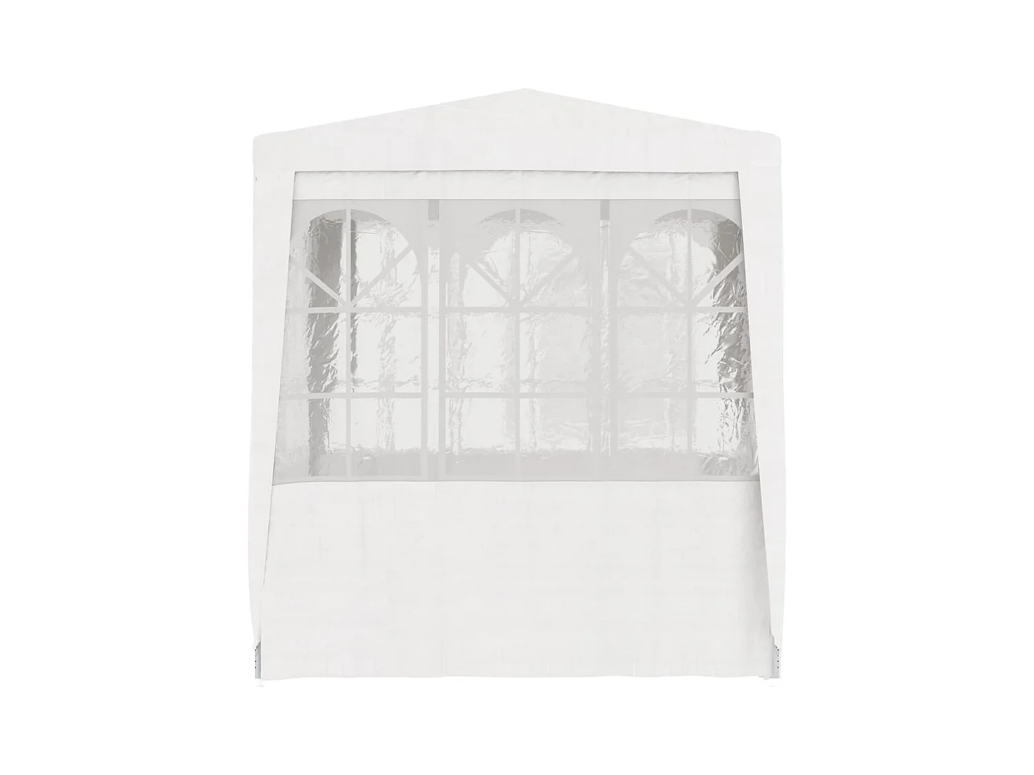 Tonnelle -Tente de réception avec parois latérales 2x2 m Blanc 90 g/m² FR234298