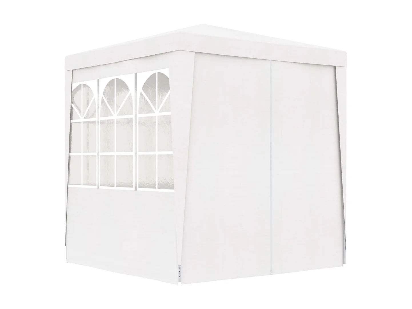 Tonnelle -Tente de réception avec parois latérales 2x2 m Blanc 90 g/m² FR234298
