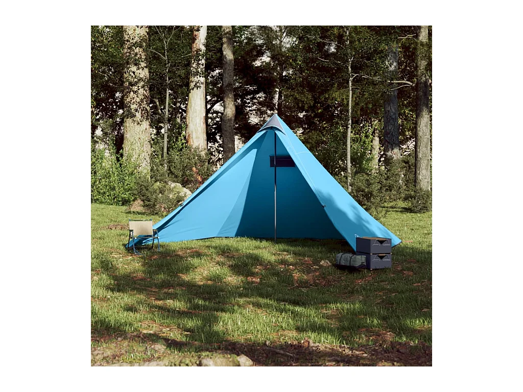 Tonnelle -Tente familiale tipi 7 personnes bleu imperméable FR248119