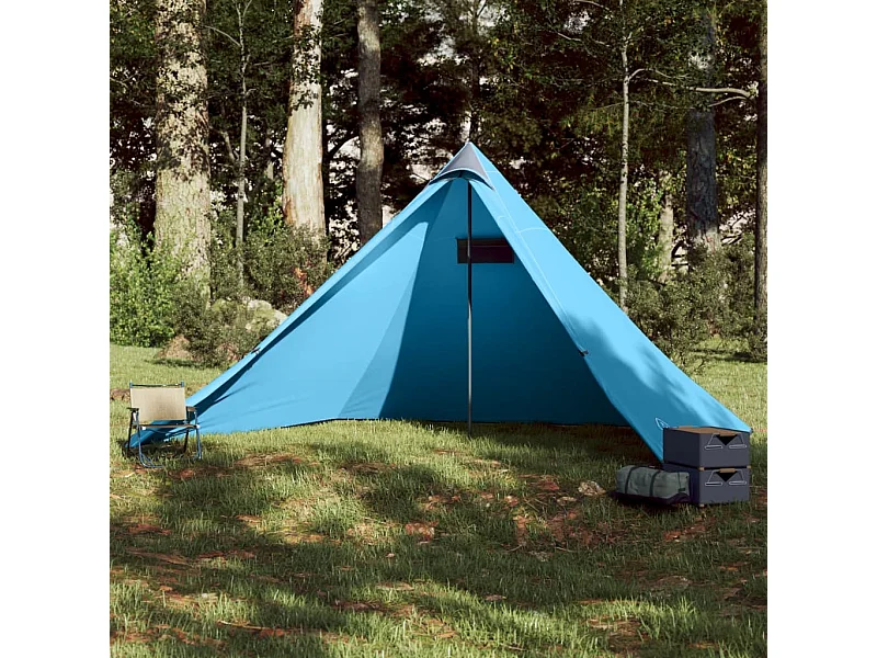 Tonnelle -Tente familiale tipi 7 personnes bleu imperméable FR248119