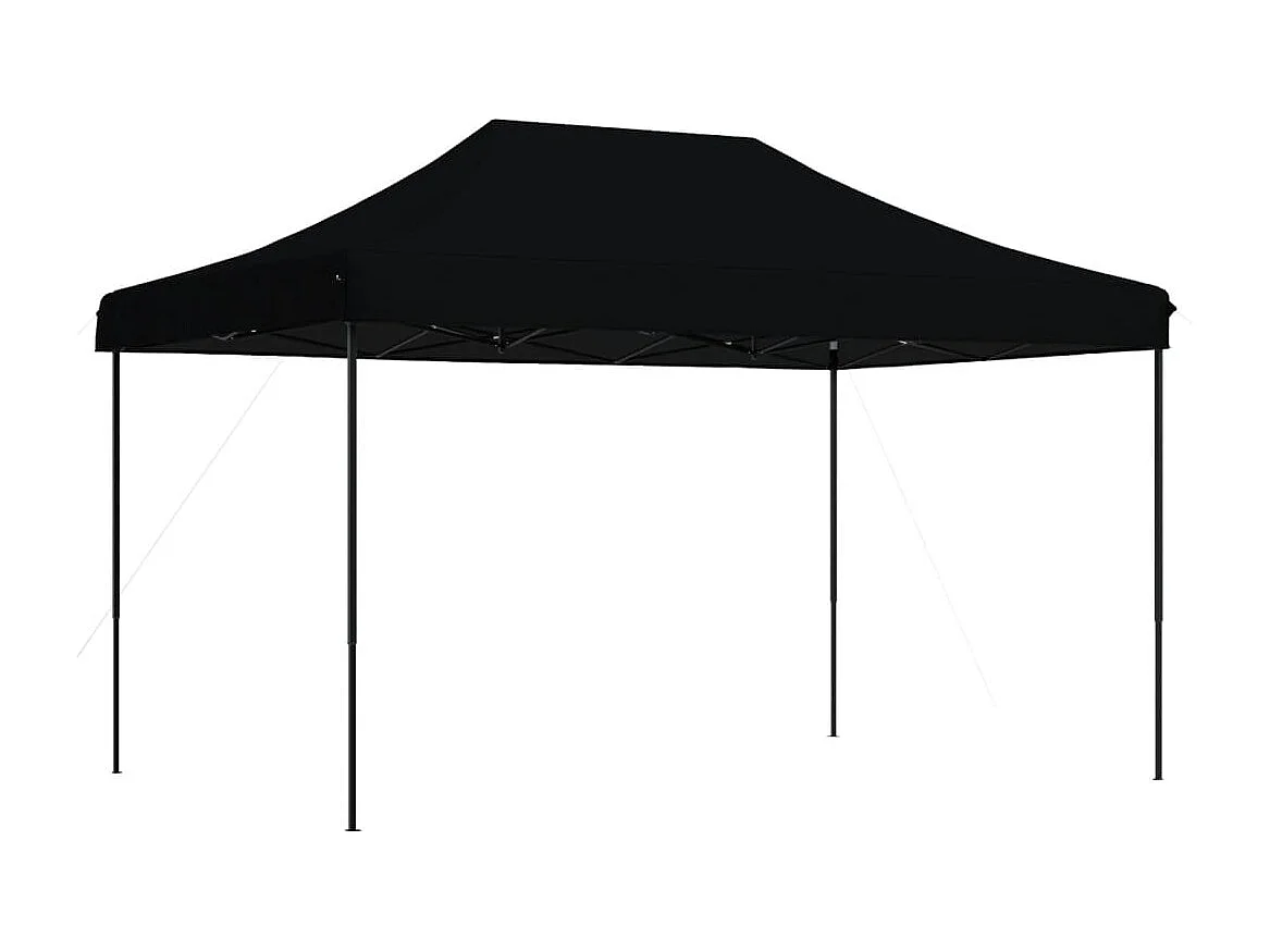 Tonnelle -Tente de réception pliable escamotable noir 440x292x315 cm FR252992