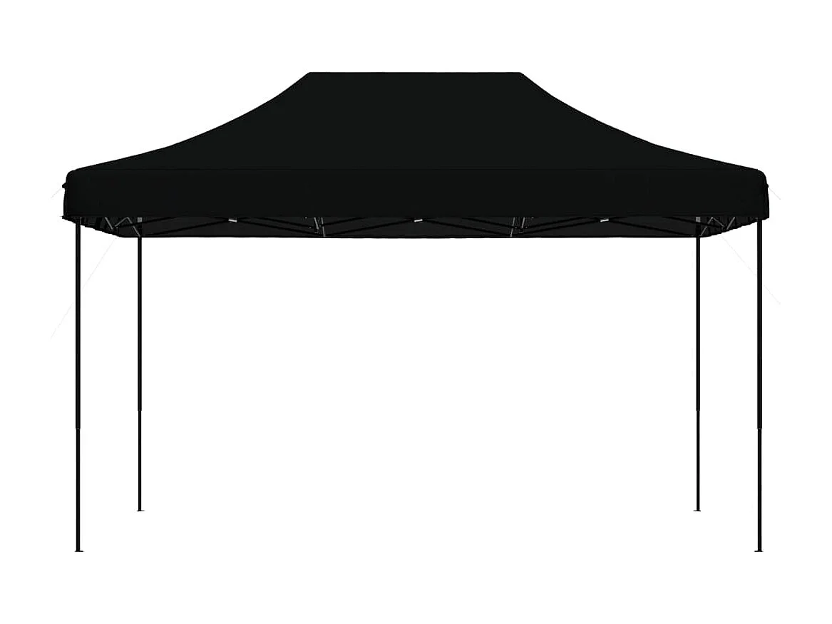 Tonnelle -Tente de réception pliable escamotable noir 440x292x315 cm FR252992