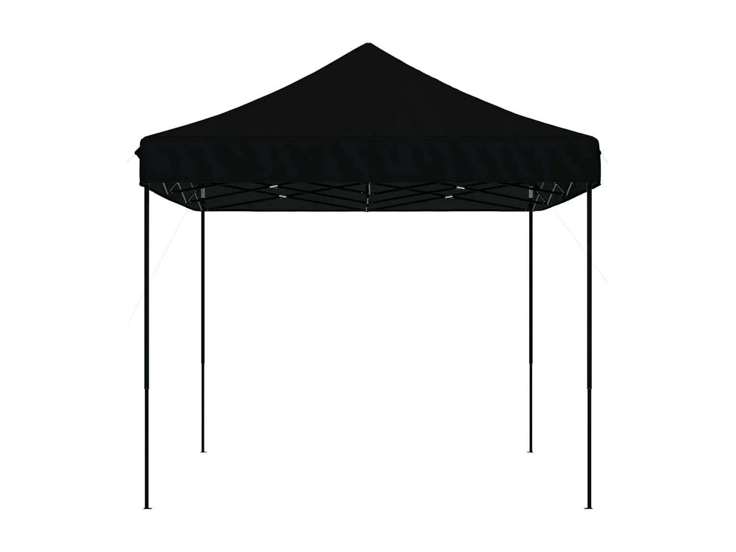 Tonnelle -Tente de réception pliable escamotable noir 440x292x315 cm FR252992