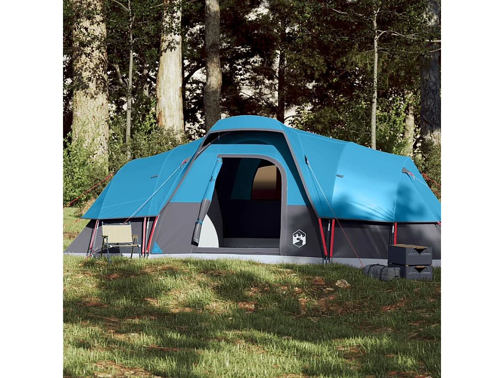 Tienda de campaña familiar iglú 11 personas impermeable azul ES184054