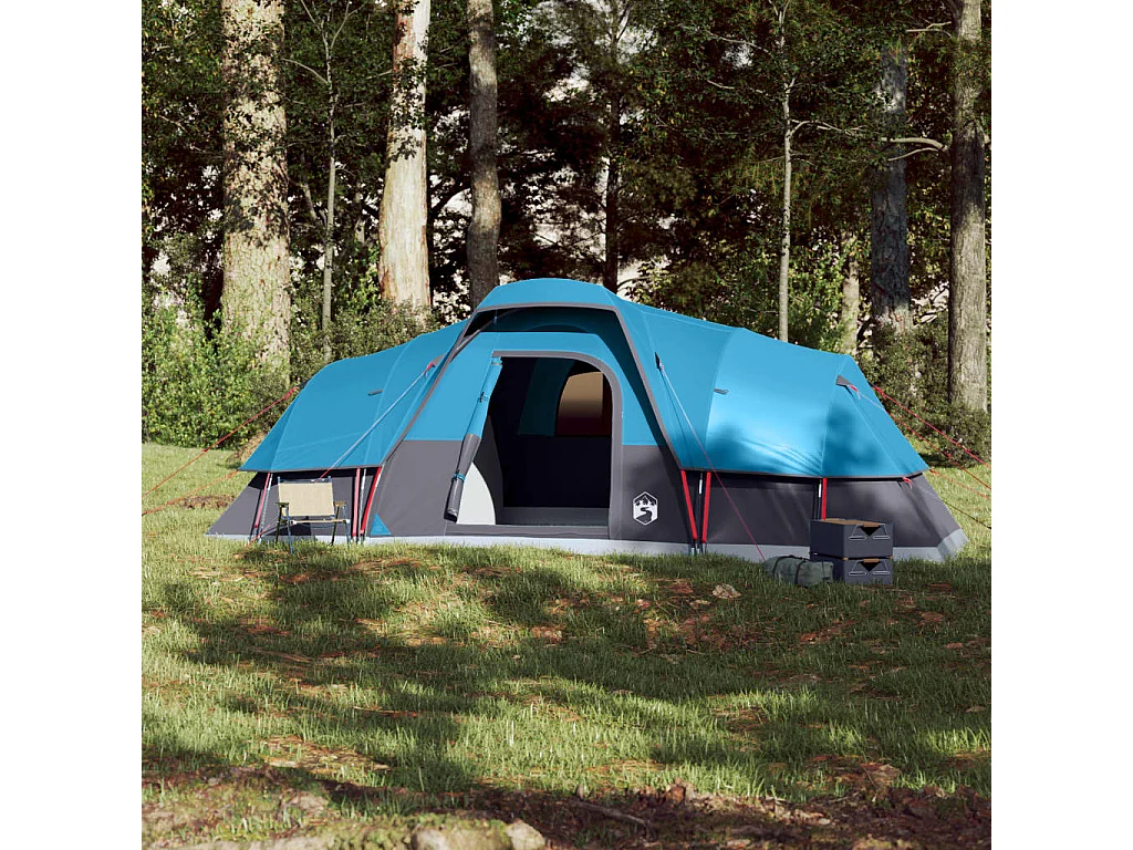 Tienda de campaña familiar iglú 11 personas impermeable azul ES184054