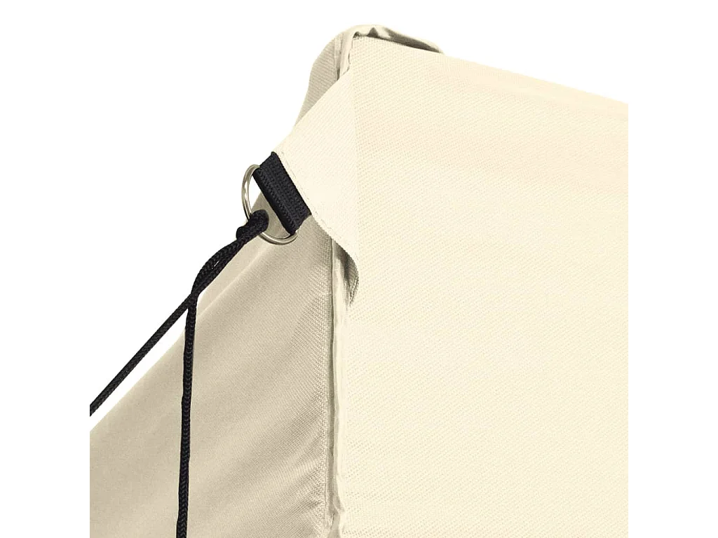Tonnelle -Tente de réception pliable avec 4 parois 3x4 m Acier Crème FR932259