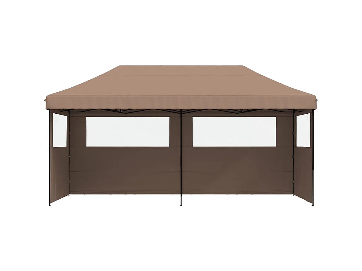 Tonnelle -Tente de réception pliable escamotable avec 3 parois latérales FR697642