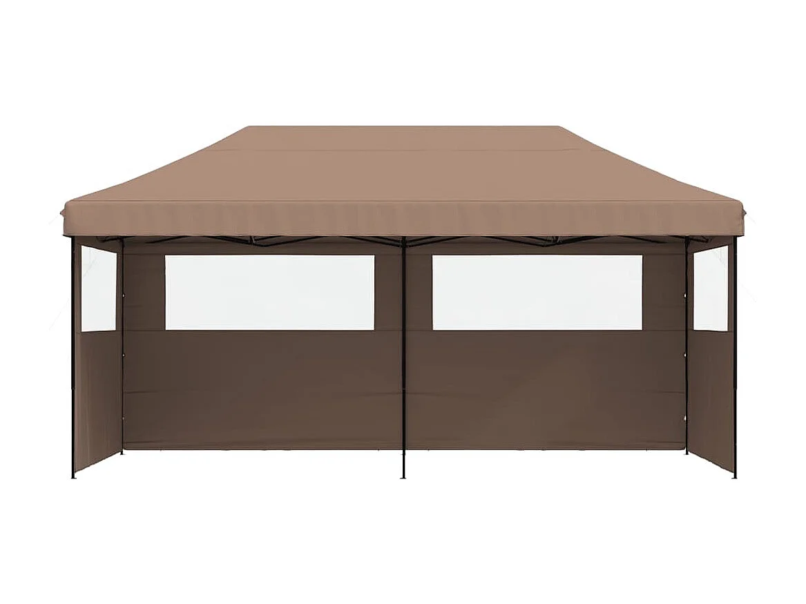 Tonnelle -Tente de réception pliable escamotable avec 3 parois latérales FR697642