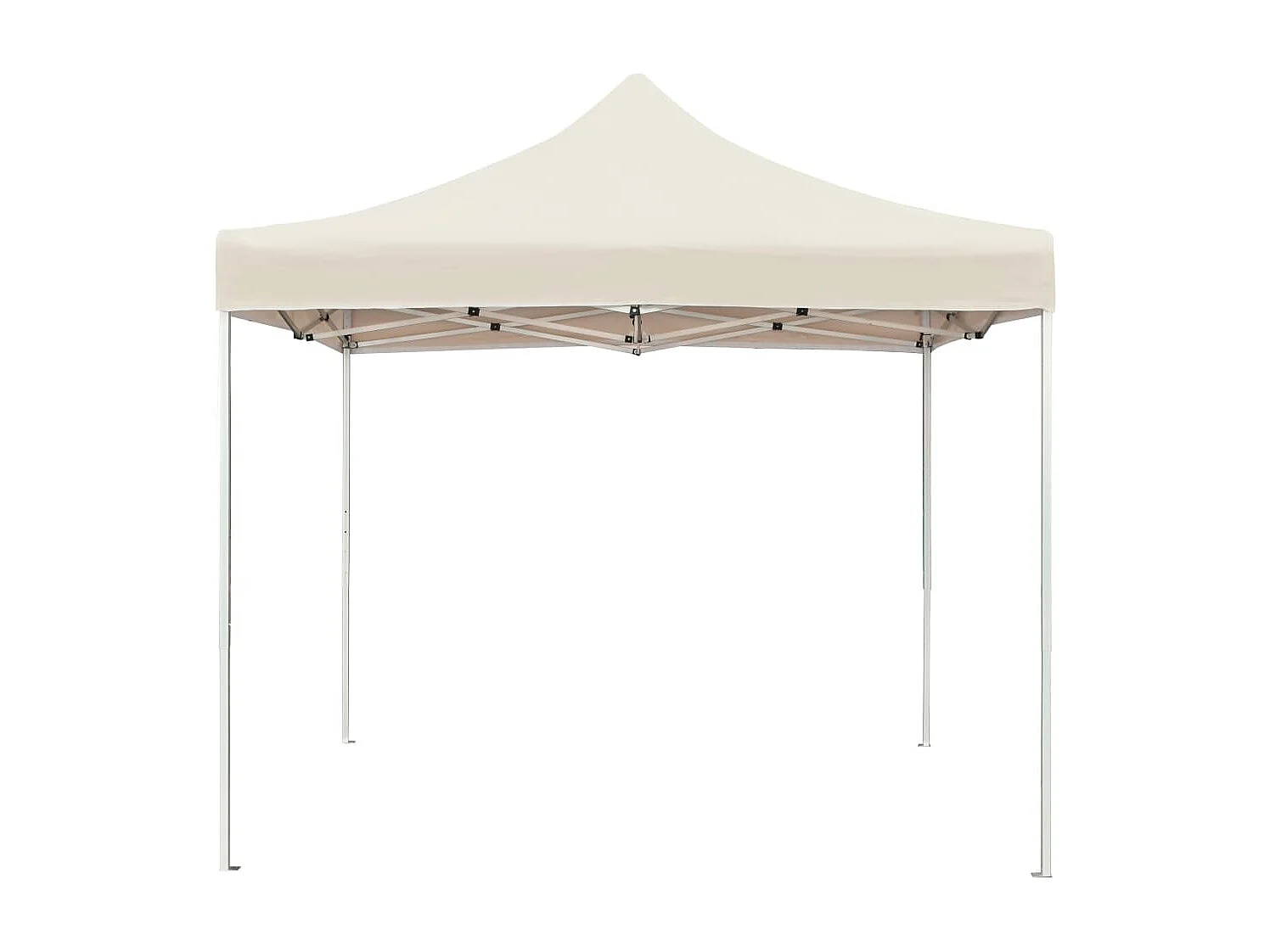 Carpa plegable profesional de aluminio color crema 2x2 m ES828172