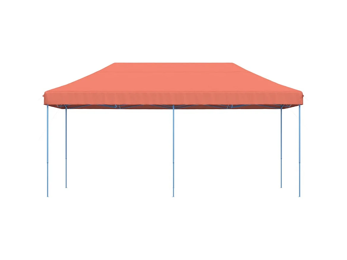 Tonnelle -Tente réception pliable escamotable terre cuite 580x292x315 cm FR873205