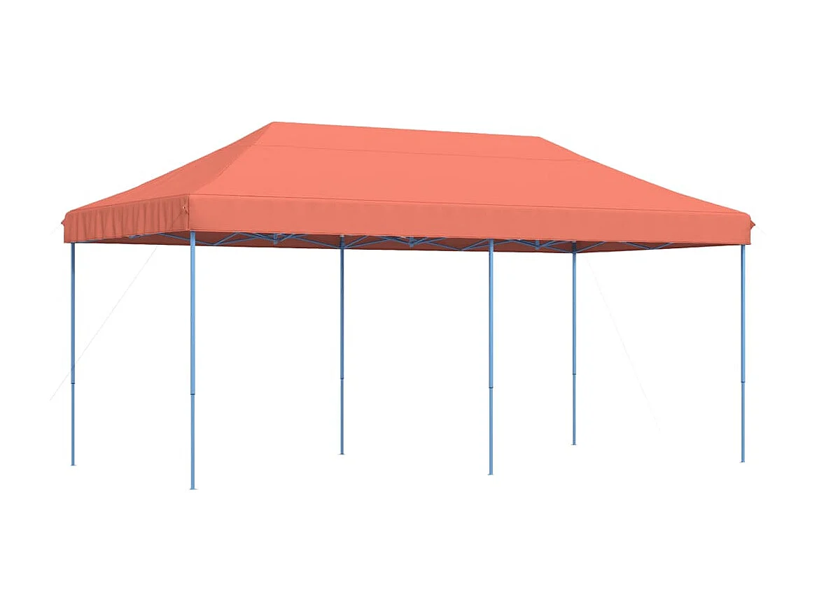 Tonnelle -Tente réception pliable escamotable terre cuite 580x292x315 cm FR873205