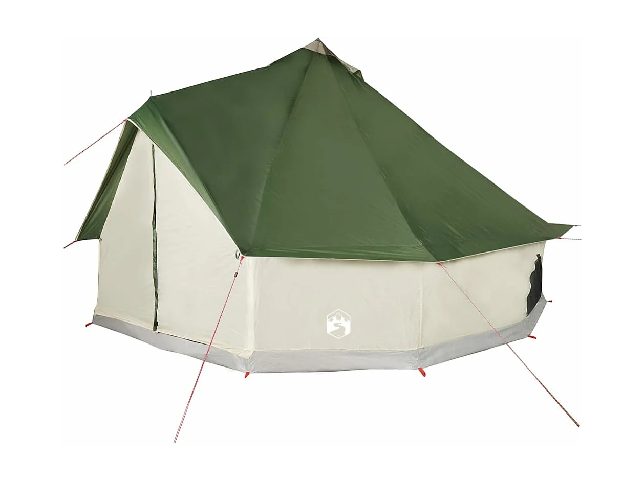 Tenda familiar tipi para 10 pessoas impermeável verde PT137795