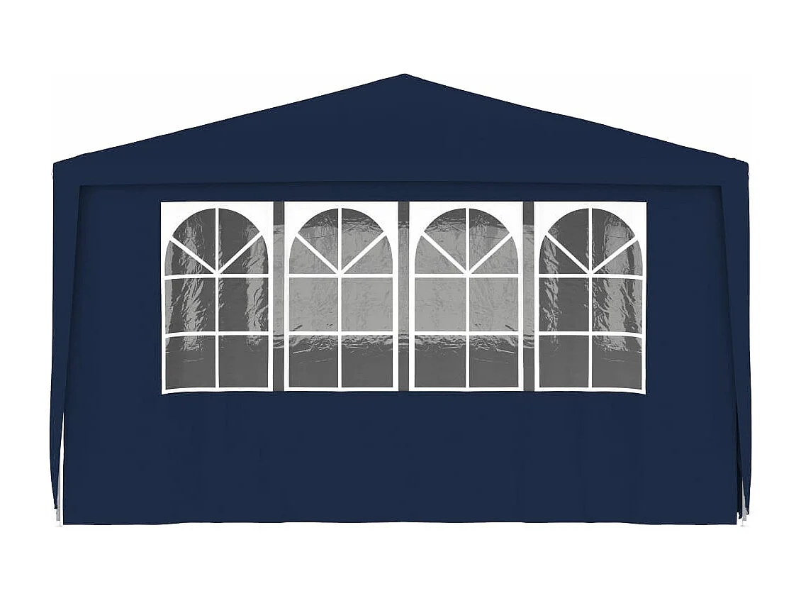 Tenda festas profissional c/ paredes laterais 4x6m 90g/m² azul PT402939