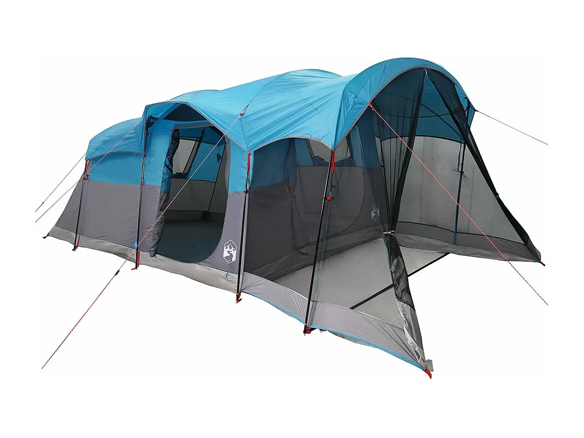 Tonnelle -Tente familiale tunnel 8 personnes bleu imperméable FR499557