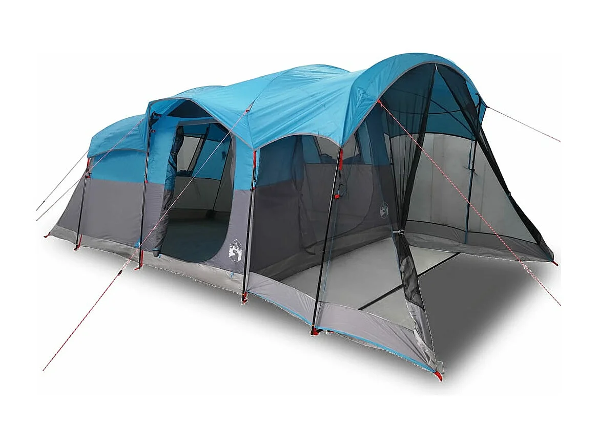 Tonnelle -Tente familiale tunnel 8 personnes bleu imperméable FR499557