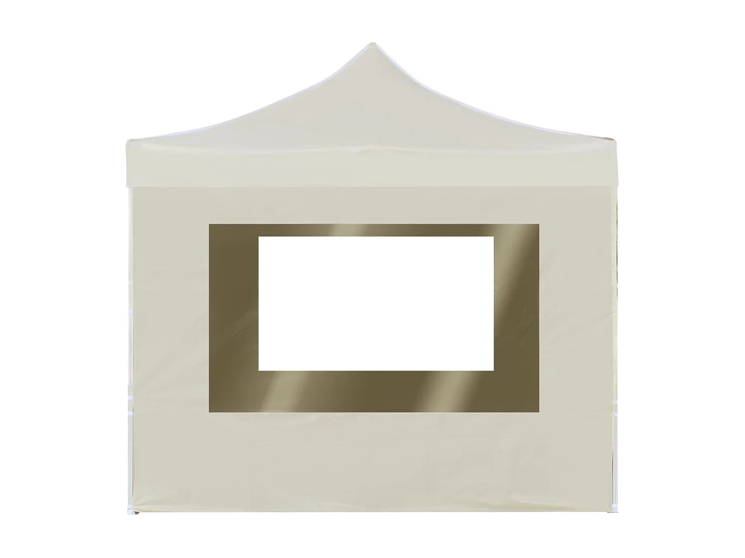 Tonnelle -Tente de réception pliable avec parois Aluminium 2x2 m Crème FR905714