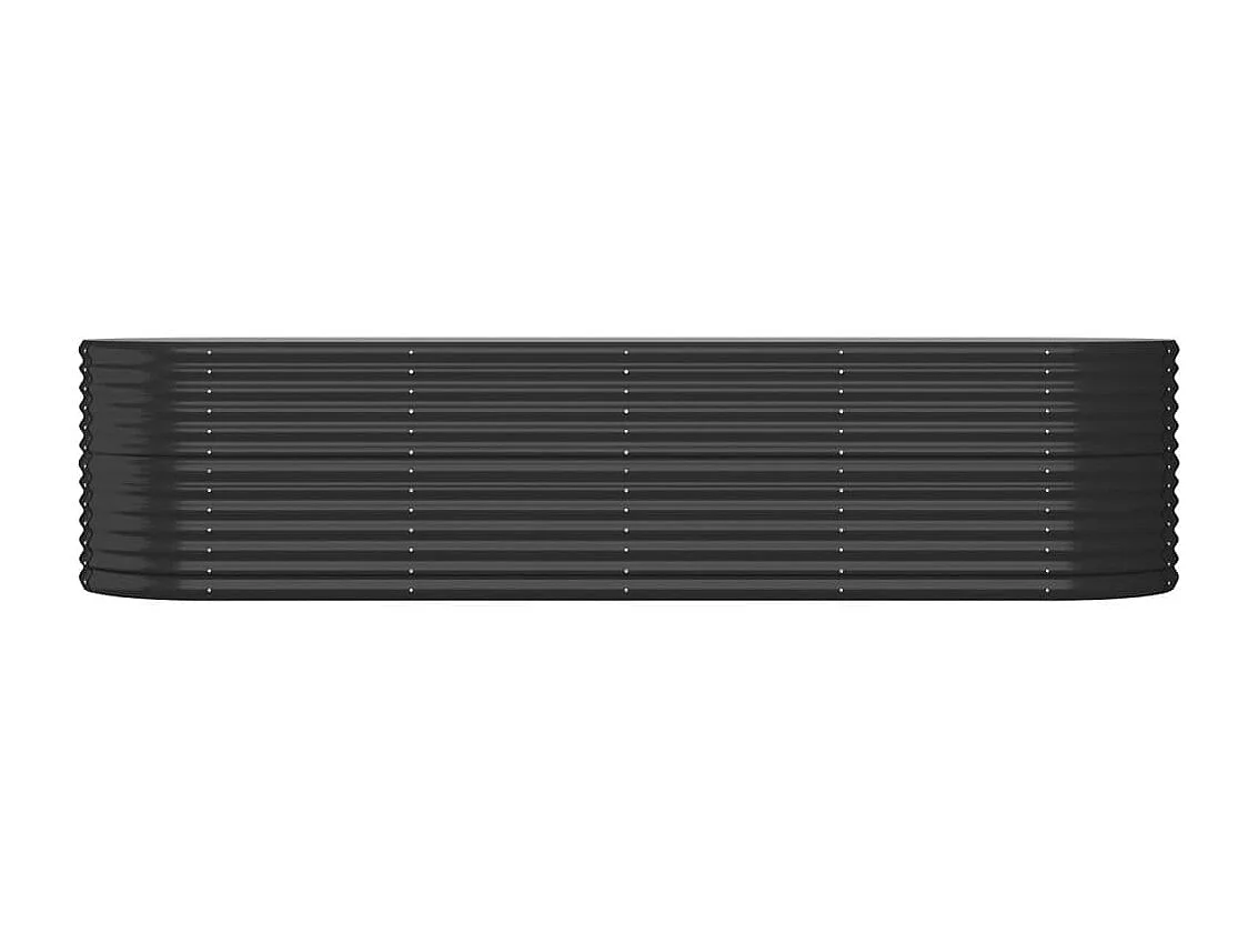 Plantenbak 296x80x68 cm gepoedercoat staal antracietkleurig BE505065