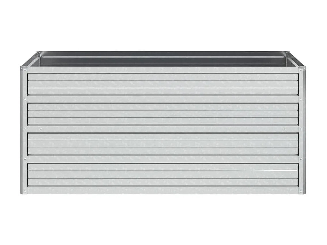Lit surélevé de jardin 100x40x45 cm Acier galvanisé Argenté FR70961
