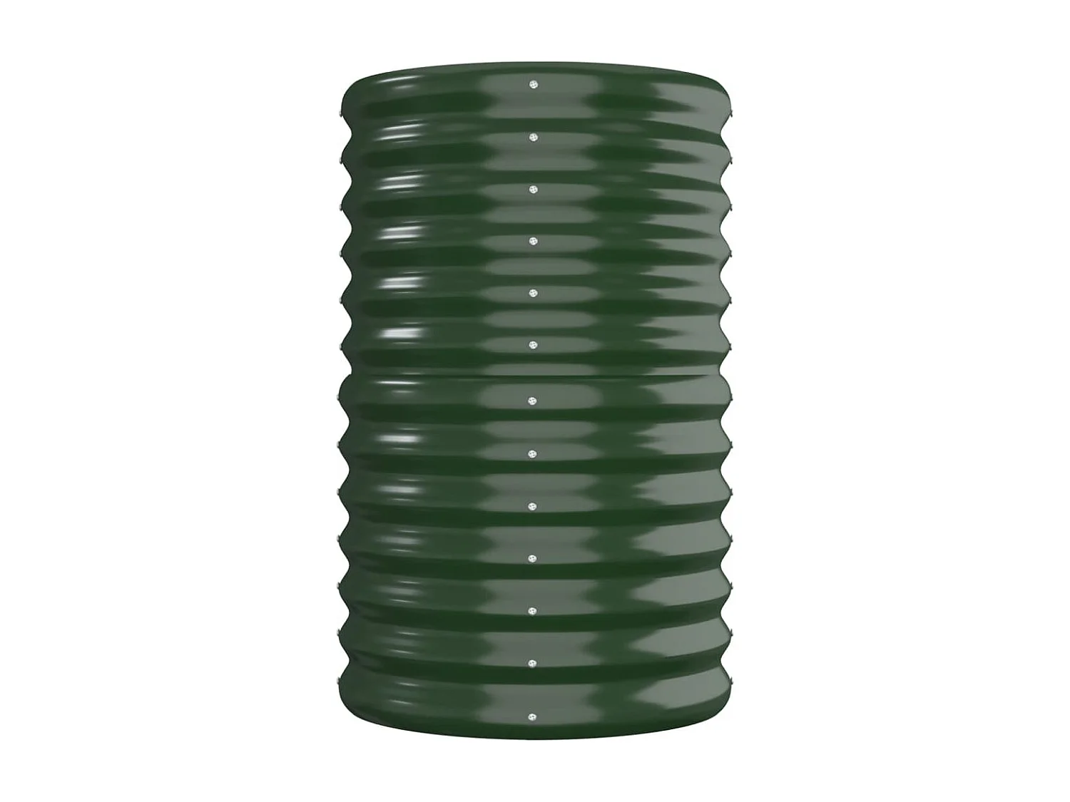 Jardinera arriate acero recubrimiento polvo verde 260x40x68 cm ES890975